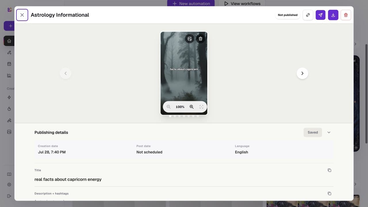 Desktop dashboard slideshow viewer